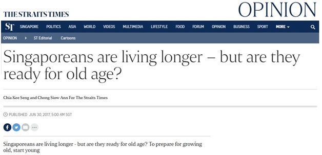 singaporeans living longer