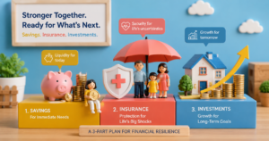 Savings, investments and critical illness insurance compared as ways to fund income loss and household expenses during recovery.