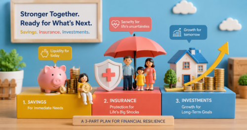 Emergency fund, savings, investments and critical illness insurance compared as sources of recovery funding.